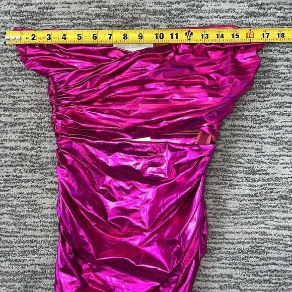 REVOLVE Metallic Pink Midi Dress - Picture 10 of 16